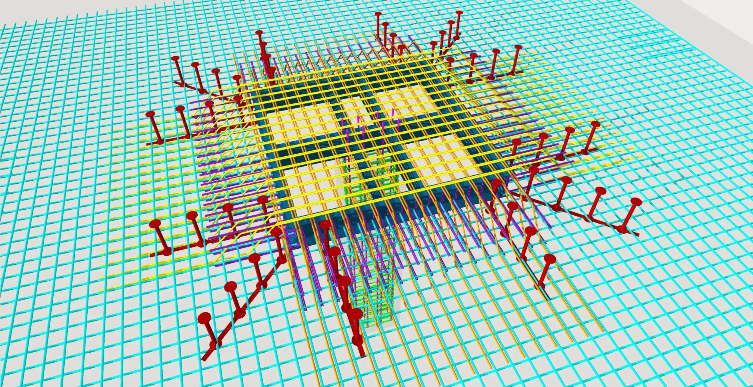 Rebar plan in 3D using Allplan