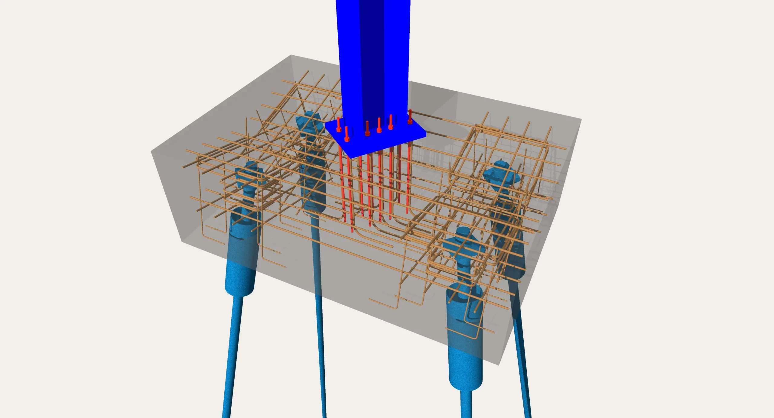 Reinforcement of Foundation in 3D using Allplan