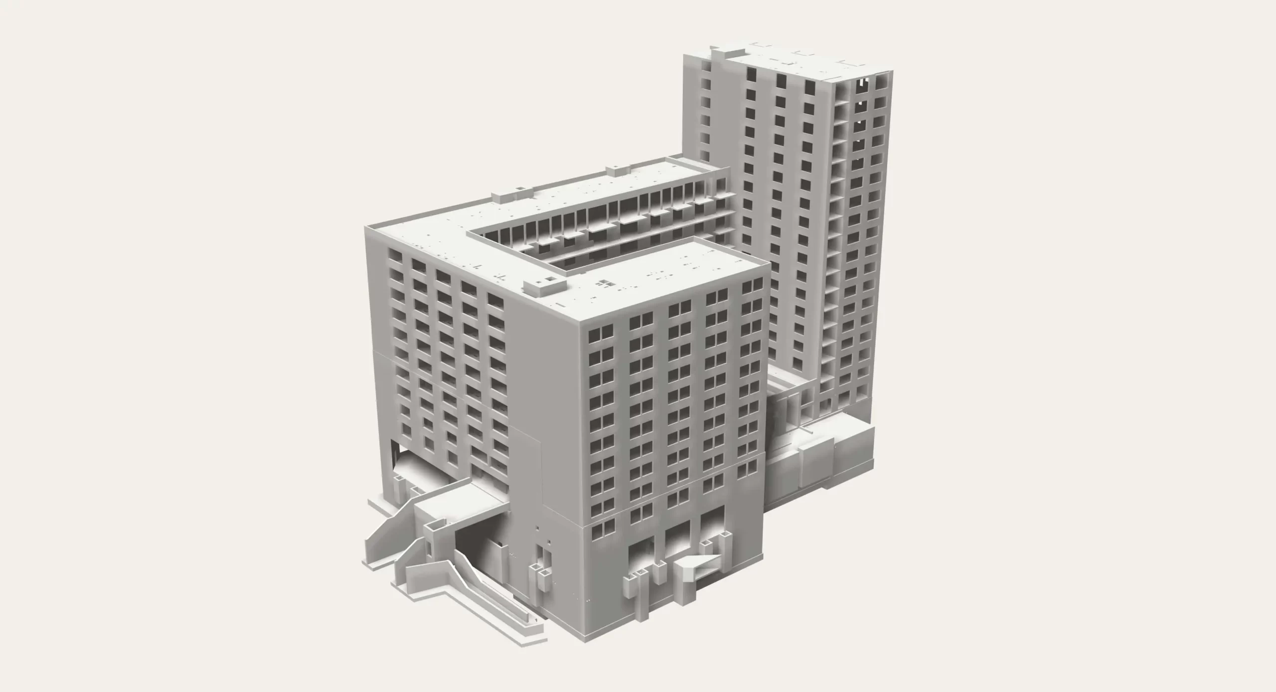 Formwork and Rebar plans for a residential complex in London