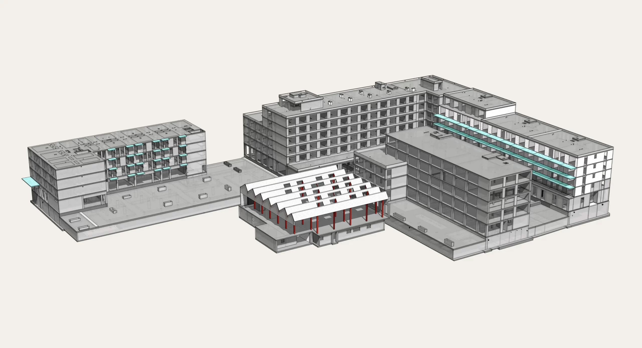 Formwork and Rebar plans for a residential complex in Leeds